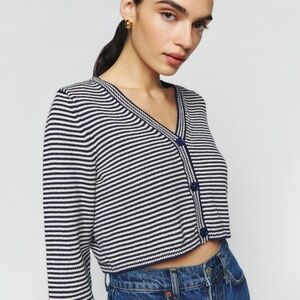 NWOT Reformation Justine cotton cardigan